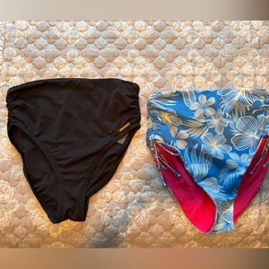 2 high waisted bikini bottoms. Small